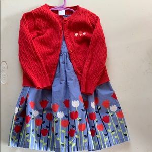 Gymboree Holland Days dress and cardigan